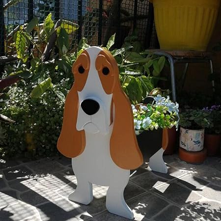 Dog Planter Plant Pot, Storage Containers Dog Planters, Cute Dog Flower Pot for Garden Decoration, Animal Shaped Plant Container Holder for Home, Outdoor Plants Handmade Pots