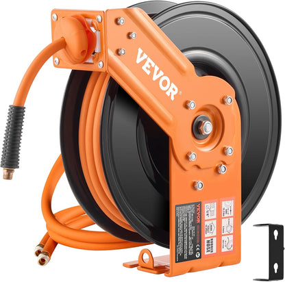 VEVOR Retractable Air Hose Reel, 3/8 in x 50 ft, 300 PSI