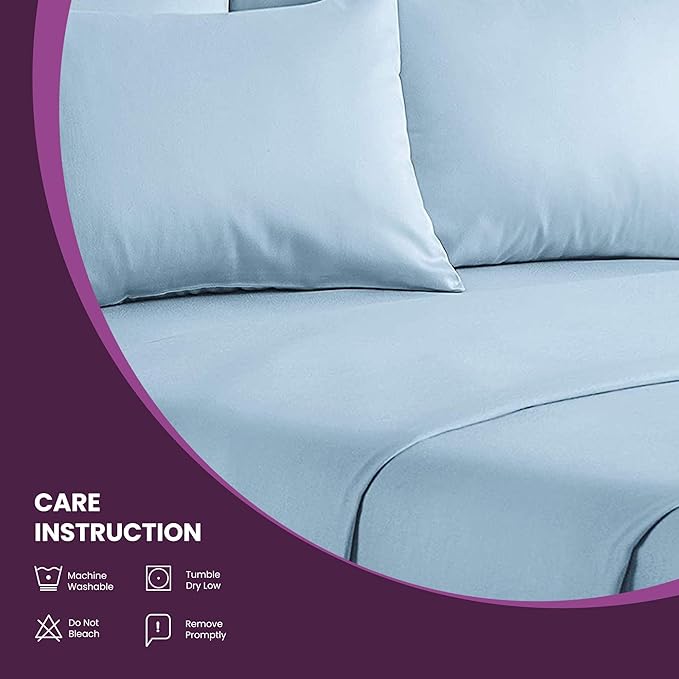 Impressions 100 Egyptian cotton 4-piece sheet set with 300 thread count deep adjustment, soft and smooth