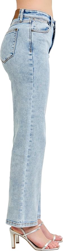 Stone washed, Judy Blue Womens Jeans - High Waisted Stone Wash Straight Fit