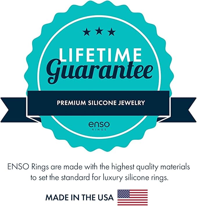 Enso Rings Thin Birthstone Silicone Ring – Unisex Wedding Engagement Band – Comfortable Breathable Band – 4.3mm Wide, 1.75mm Thick