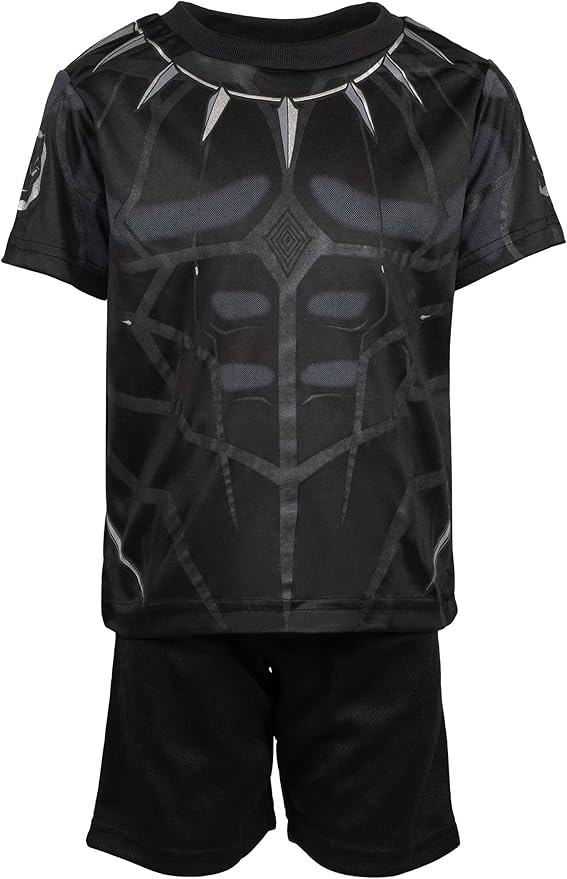Marvel Avengers Captain America Iron Man Venom Hulk Cosplay Athletic T-Shirt and Shorts Outfit Set Toddler to Little Kid