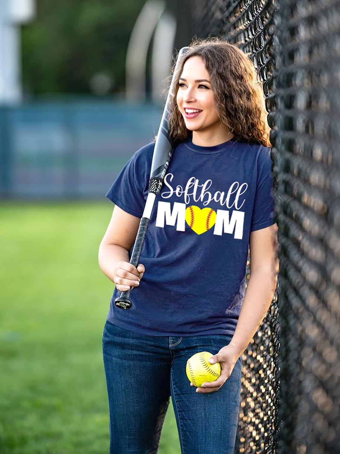 Mama Shirts for Womens Sport Mom Tshirt Funny Short Sleeve Letter Printed Tees Mom Gift Tops