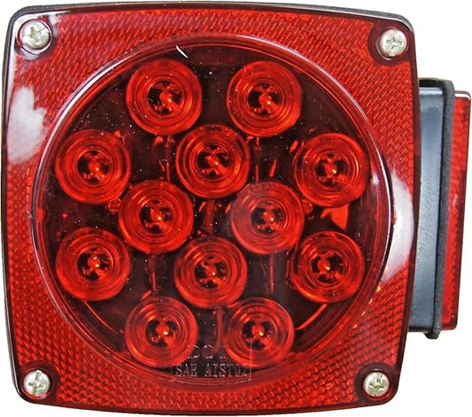 12V LED Submersible Trailer Tail Light Replacement left Curb Side yw-hh0106-2