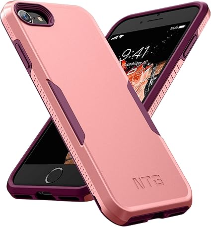 NTG Designed for iPhone SE 2022 CaseiPhone SE 2020 CaseiPhone 8 CaseiPhone 7 case, Heavy-Duty Tough Rugged Lightweight Slim Shockproof Protective Case for iPhone 4.7 Inch, Pinksand