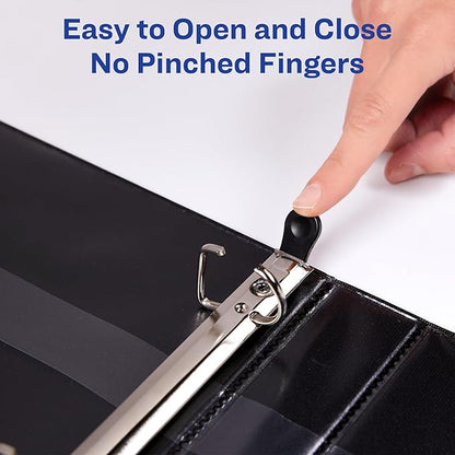 Avery Heavy-Duty View 3 Ring Binder, 1.5" One Touch EZD Rings, 1 Navy Blue Binder (79805)