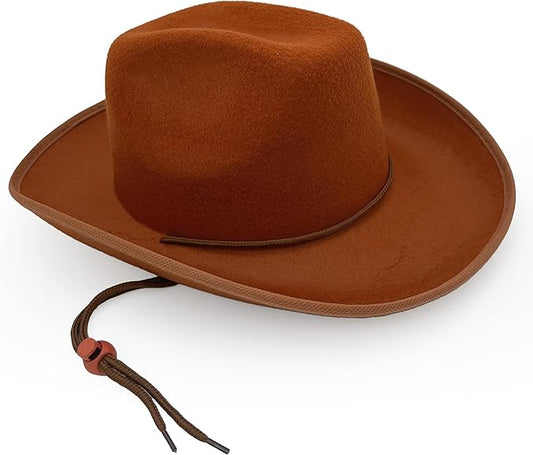 Classic Plain Felt Cowboy Hat Cowgirl Hat for Women Men,Western Country Themed Bachelorette Party,Vibrant Colors