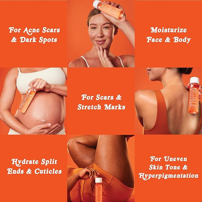 Bio-Oil Skincare Body Oil Serum, Face and Body Moisturizer with Vitamin E  A, for Scars, Stretch Marks, Sensitive Skin, All Skin Types, Dermatologist Recommended, Non-Comedogenic, 2 Oz