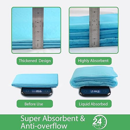 XLarge Dog Pads 28"x34", Puppy Pads for Potty Training, Heavy Absorbency Pee Pads for Dogs, Dog Potty Pads for Pups, Kittens, Rabbits, Quick Drying  No Leaking Pet Pads for Housetraining