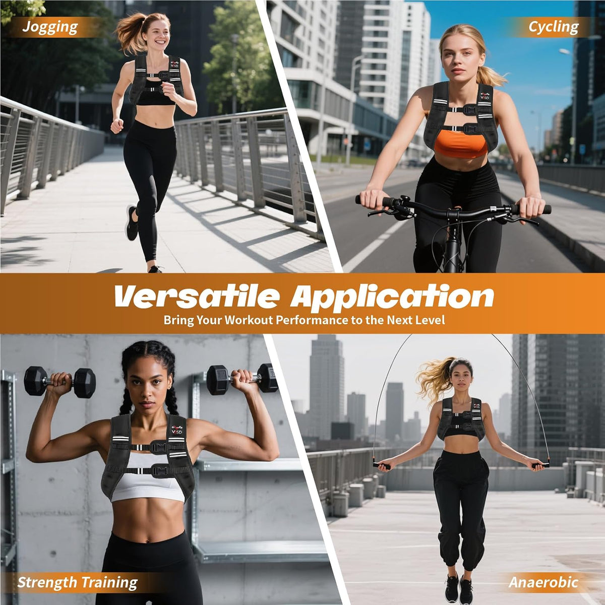 20lb Weight Vest for Women Men Body Weight Vests for Walking Strength Training Running Workout Jogging Fitness (Vest Only, Phone Pouch Not Included)