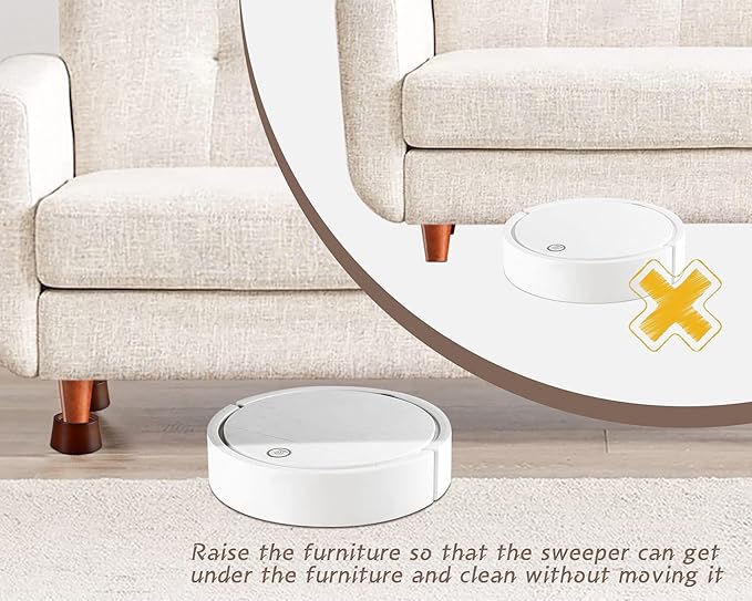 Wood Bed Furniture Risers Blocks - 3 inch Set of 4 Bed Risers, Heavy Duty Solid Wood Round Risers support 8000 lbs, Sofa Riser with Non-Slip Pad, Create Storage Space and Easy cleaning for the sweeper
