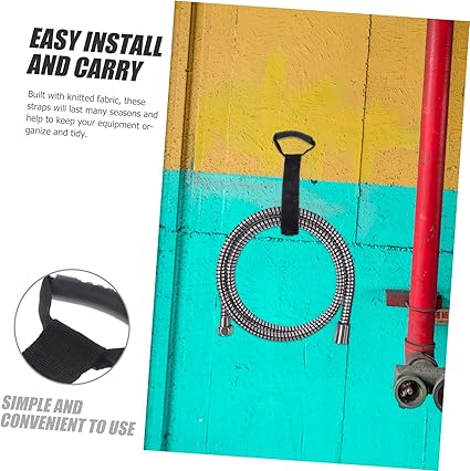 SUPVOX 2pcs Easy-Carry Storage Straps Gardening Tote Strap Gardening Supplies Water Cables Storage Strap Extension Cords Hanger Coat Hangers Hose Adjustable Tote Strap Vacuum Lanyard