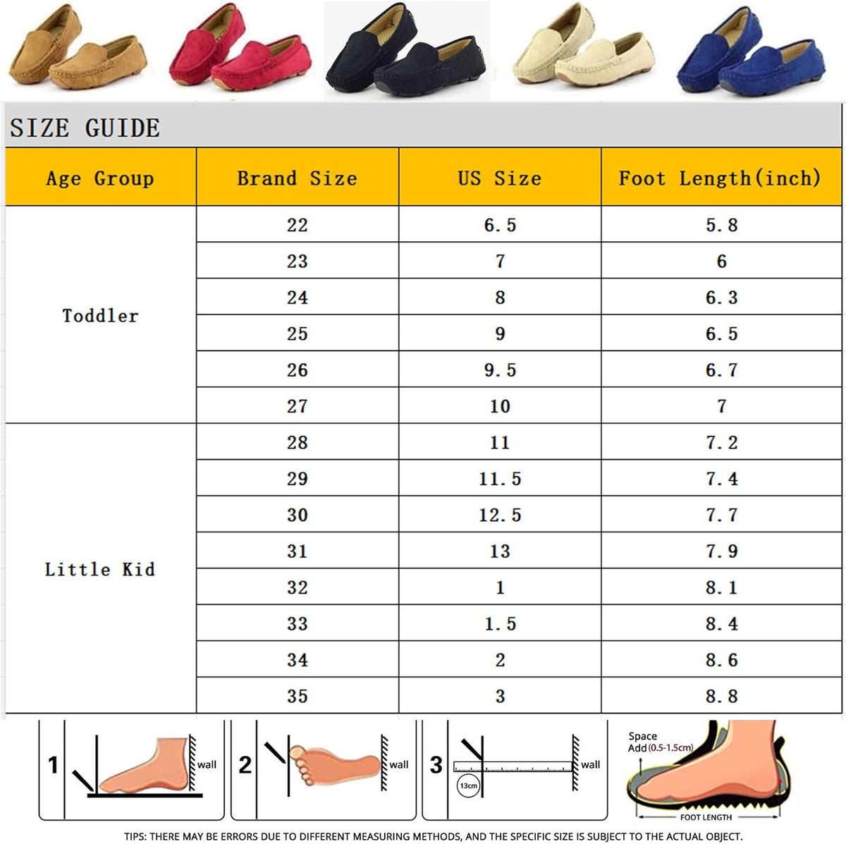 Toddler Little Kid Boys Girls Soft Suede Leather Slip On Penny Loafer Dress Shoes Moccasin Flat Boat Shoes Wedding Church Oxford