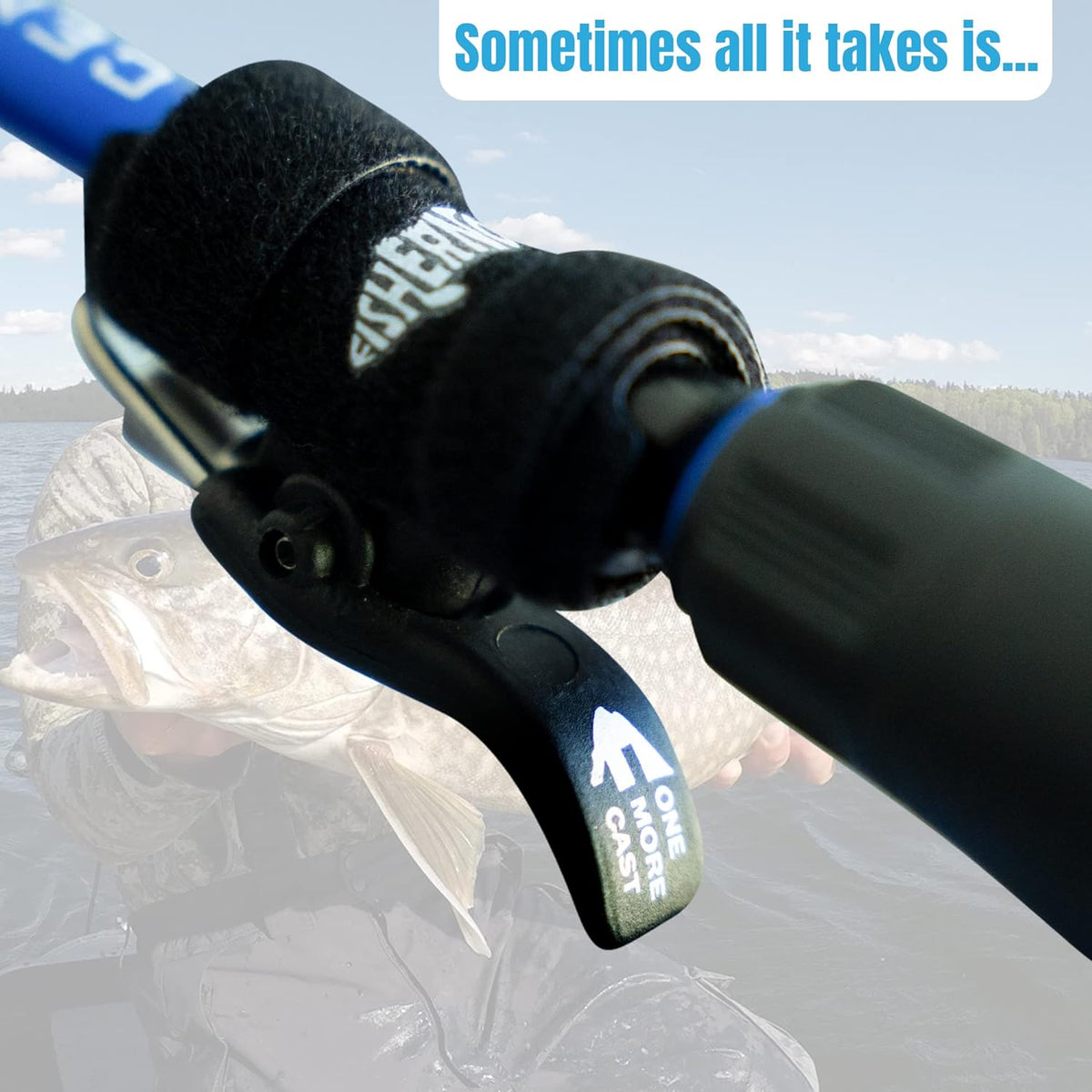 Fishernomics Cast Cannon Surf Fishing Trigger Aid – Bait Cannon Launcher, Protect Fingers & Hands, Durable Material for Smooth Casting – Easy to Use & Cast Farther