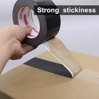 JIALAI HOME Heavy Duty Duct Tape, Black Tape 2 Inches x 30 Yards 1-Pack, 8.27 mil, Strong, Flexible, No Residue, All-Weather and Tear by Hand - for Repairs, Industrial, Professional Use