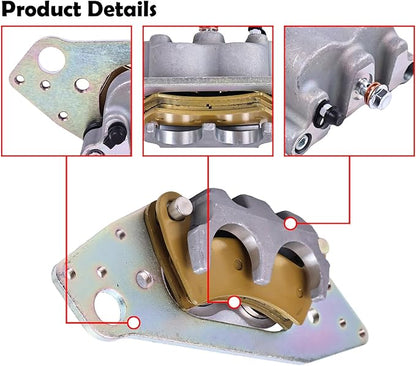 1912256 Front Right Brake Caliper Compatible with Polaris Ranger 500 570 700 800 900 1000 RZR 800 900 100, 1912262 Replacement (Right Brake)