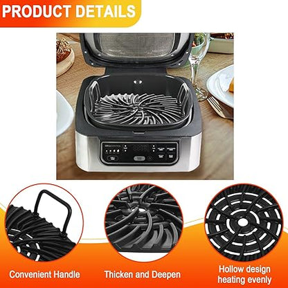 Grill Grate Compatible with Ninja AG301 Foodi, Grill Replacement Parts for Ninja Foodi 5-in-1 Indoor Grill, Non-stick Grill Griddle for Ninja Foodi AG300, AG301C, AG302, AG400, IG301A, IG302Q