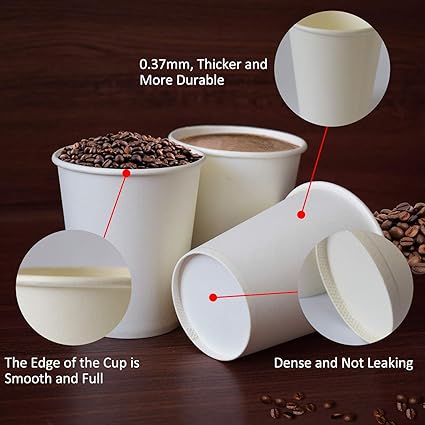 Paper Cups,  50 Pack 8 Oz  Paper Cups, Paper Coffee Cups 8 Oz, Hot Cups Paper Coffee Cups Paper Cups 8 Oz Water Paper Cups Paper Coffee Cups 8 Oz Coffee Cups 8 Oz Paper Cups Water Cups Paper Cups