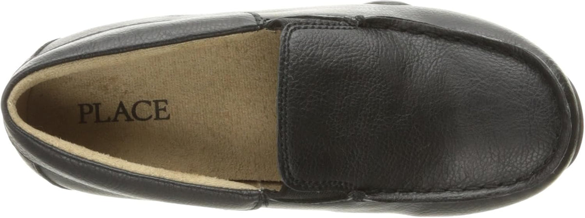 Stylish slip-on dress shoes with sporty design, waterproof, and cushioned footbed for all-day comfort.