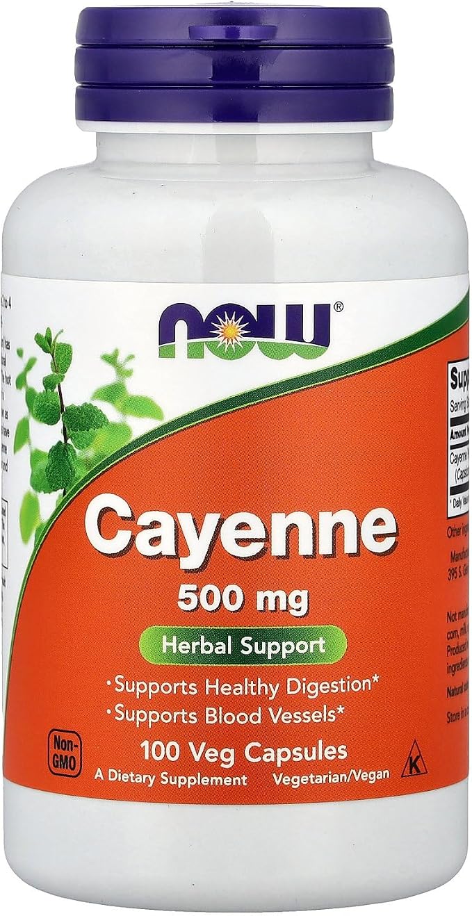 Now Foods Cayenne 500mg 100 Vcaps
