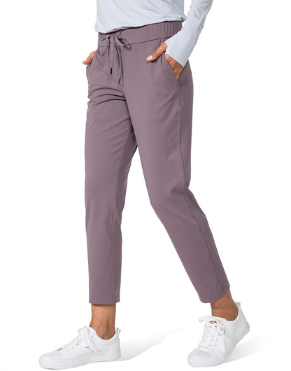 Women's Pants with Deep Pockets 7/8 Stretch Ankle Sweatpants for Golf, Athletic, Lounge, Travel, Work #1 Best Seller in Women's Golf Pants