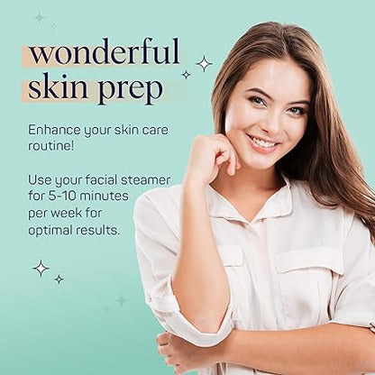 SpaLife Nano Ionic Facial Steamer - Face Steamer for Deep Facial Cleaning, Skin Hydration, and Pore Unclogging - Facial Humidifier for Skin Care - Portable and Professional Spa Facial Steamer
