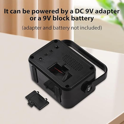 Mini Guitar Amp 3W Portable Guitar Speaker DC 9V MP3 Playback Stereo Headphone Output Lightweight for Wood Guitar Ukulele Erhu Violin Volume and Tone Distortion Gain Adjustment