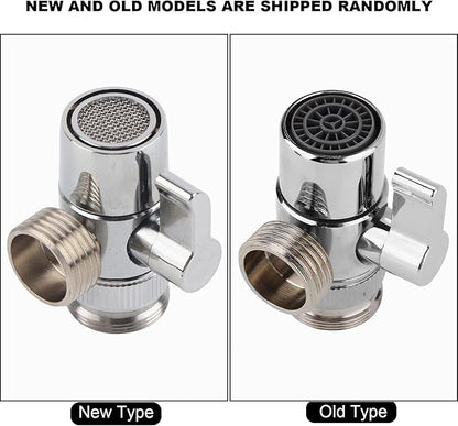 Fdit Faucet Diverter Basin Sink Water Tap Switch Valve Brass Shower Head Shut-Off Valve for Bathroom Kitchen Washing Basin