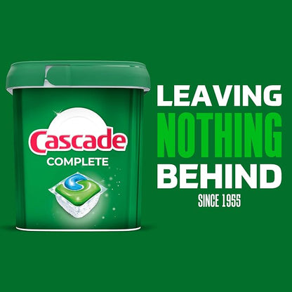Cascade Complete Dishwasher Pods, Dishwasher Detergent, Lemon Scent ActionPacs, Cleaning Supplies, 78 Count