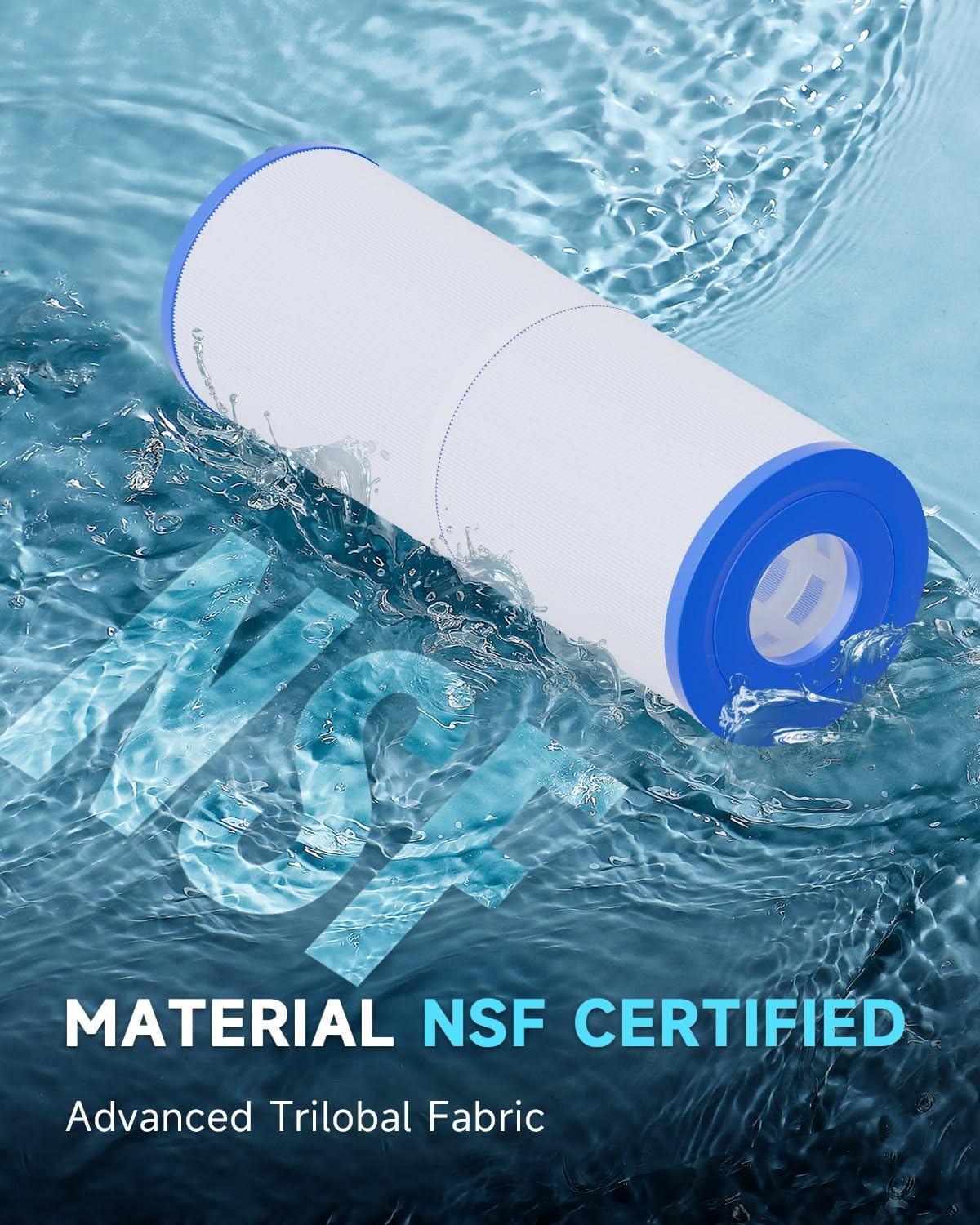 Spa Filter Compatible with PRB50-IN, C-4950, FC-2390, J200/J210/J220/J235/J245/J275, Guardian 413-212-02, 373045, 13 5/16" x 5" Drop in Hot Tub Filter 1 Pack (White)