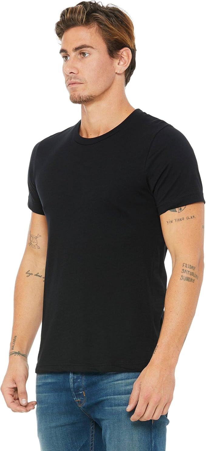 Bella Canvas 6 Pack Adult Unisex T-Shirt Black