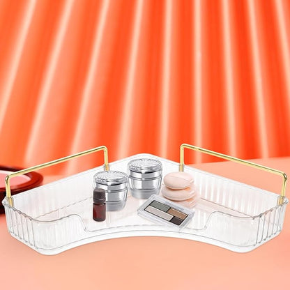 Alipis Bathroom Standing Shelf Vanity Makeup Organizer Counter Organizer Safe Metal Pet
