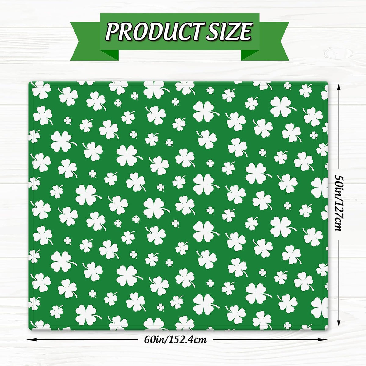 FYSUIMU St. Patrick' s Day Fuzzy Blanket 50 x 60 Inch Throw Blanket Irish Green Shamrock Clover Soft Cozy Flannel Blankets for Holiday Home Bed Soft Couch Chair.