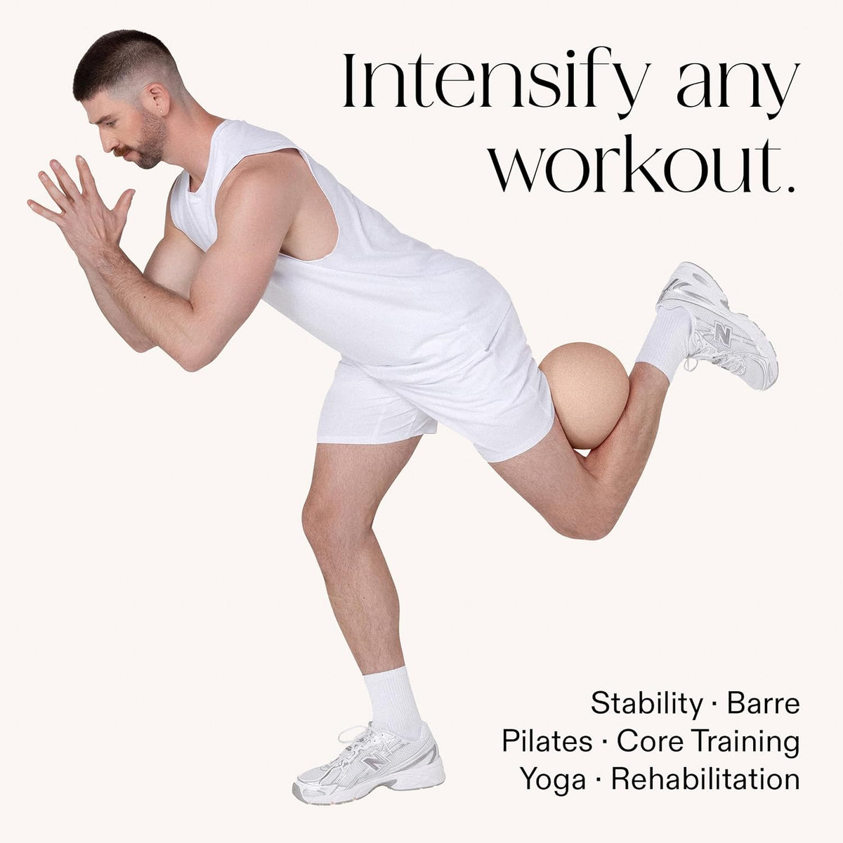 Bala Pilates Ball, Non-Weighted Exercise Ball - Small 8" Yoga Ball for Barre, Stretching, Strength & Core Training - Workout Accessory with Mini Pump for Home Gym & Fitness Routines - 100% PVC