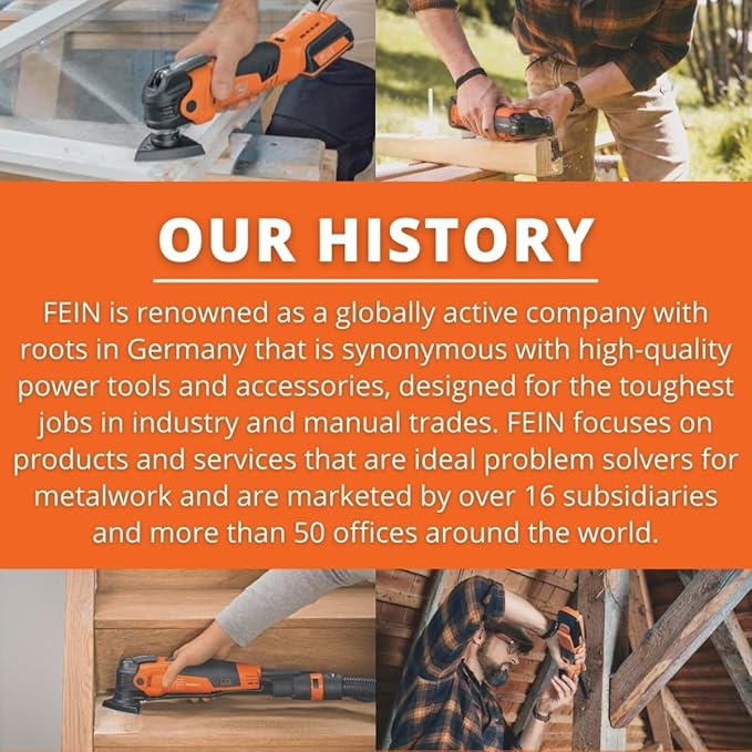 Fein 360 Rotatable Side Handle Holder - Ergonomic Design for Better Grip  Control, Fits WPO 14-25 E-Stainless Steel Professional Set  WPO 14-25 E Finisher - 63733006010