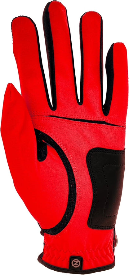 Zero Friction Men's Compression-Fit Synthetic Golf Glove, Universal Fit One Size