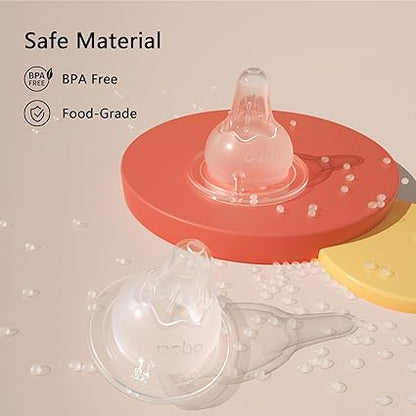 YOHKOH PPSU Baby Bottle Wide Neck, Newborn Anti-Colic Baby Bottle with Natural Response Nipple, Streamlined Body, Easy to Clean (5.4oz (Pack of 2), Green)
