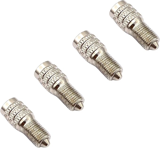 8 Pcs Double Seal Valve Stem Caps, Copper Tire Air Caps Flow Through Metal Valve Caps for Boats, RVs, Trailers and Semi Truck Tires