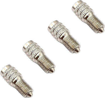 8 Pcs Double Seal Valve Stem Caps, Copper Tire Air Caps Flow Through Metal Valve Caps for Boats, RVs, Trailers and Semi Truck Tires