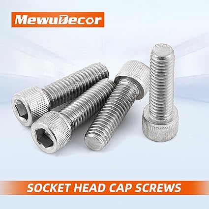 M6-1.0 x 70mm Socket Head Cap Screws Metric, Allen Socket Drive, Stainless Steel 18-8, Fully Threaded, Bright Finish, Machine Thread, 10 PCS