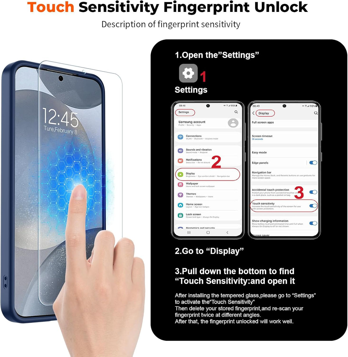 Magnetic for Samsung Galaxy S24 Case / S25 Case (Compatible with MagSafe) (Military Grade Drop Protection) Slim Translucent Shockproof Phone Case