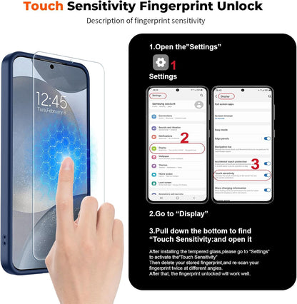 Magnetic for Samsung Galaxy S24 Case / S25 Case (Compatible with MagSafe) (Military Grade Drop Protection) Slim Translucent Shockproof Phone Case