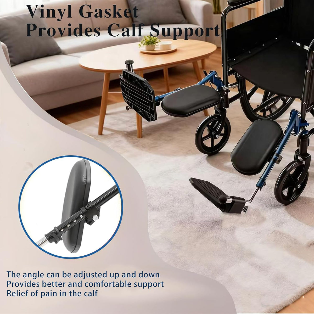 Wheelchair Lift Leg Rest?Wheelchair Foot Rest?Drive Wheelchair Parts ?for Standard Wheelchairs?1pair?