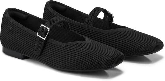 VIVAIA Women's Margot Mary Jane Square-Toe Ballet Flats
