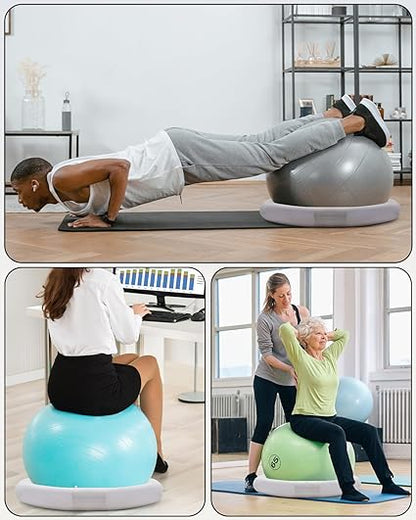 YOTTOY Balance Ball Chair,Exercise Ball Ring and Yoga Ball Chair for Office Use