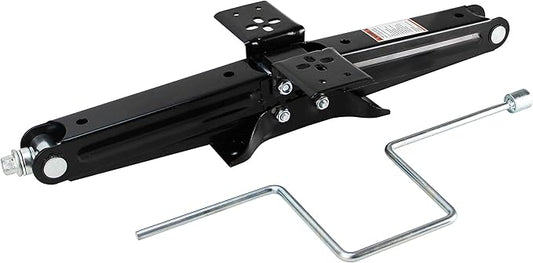 Quick Products QP-RVJ-S24 RV Stabilizing and Leveling Scissor Jack, 5,000 lbs. Max, 24" - Pair, Silver