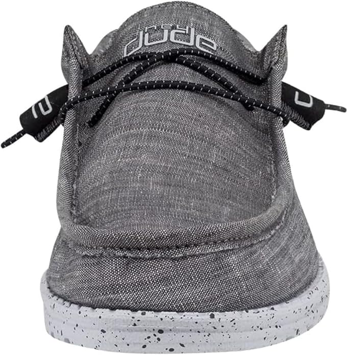 Hey Dude Men's Wally Chambray  Men's Loafers  Men's Slip On Shoes  Comfortable  Light-Weight