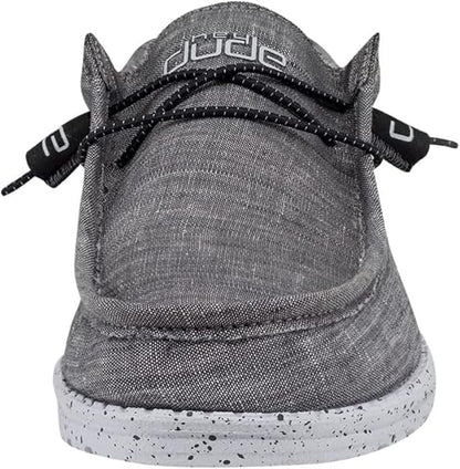 Hey Dude Men's Wally Chambray  Men's Loafers  Men's Slip On Shoes  Comfortable  Light-Weight