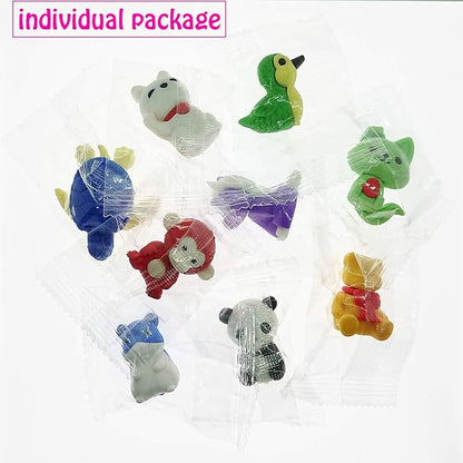 25 PCS Animal Erasers Mini Puzzle Eraser Toys for Fun Games Prizes, Classroom Prizes, School Supplies