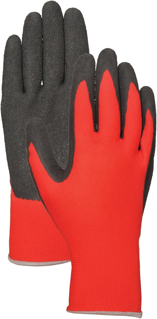 Bellingham C3400S Value Work Gloves Lightweight Polyester with Natural Black Latex Rubber Palm, Small